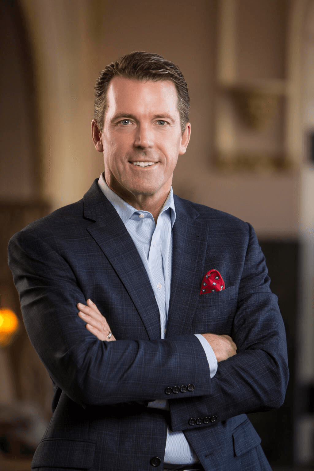 Professional at desk